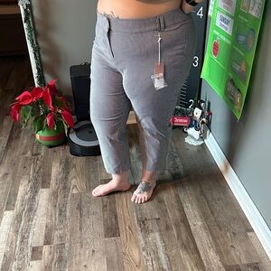 Lane Bryant Kids Striped Casual Pants - Black and White